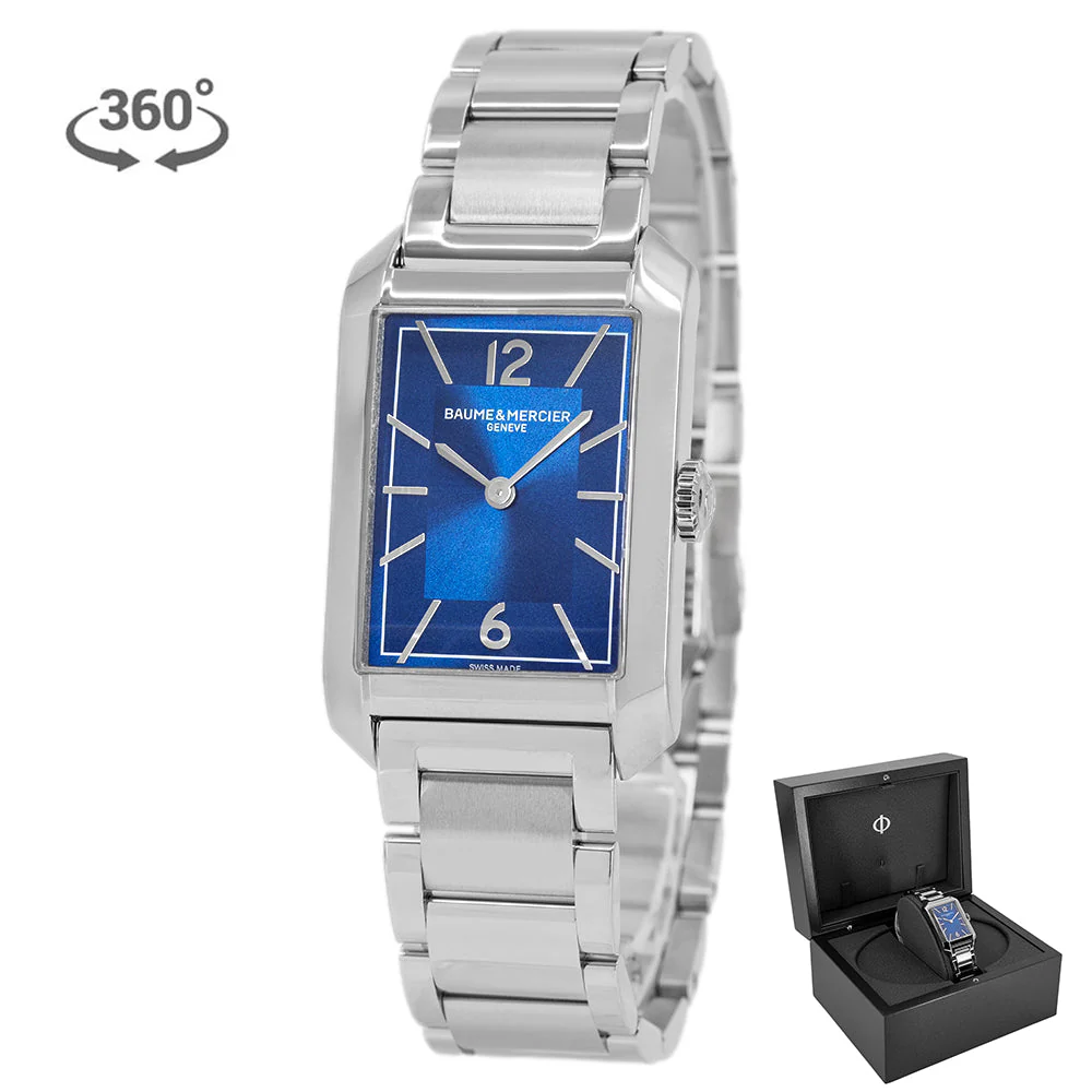 Baume & Mercier Uomo 10754 Hampton Blue Dial Quarzo - Image 4