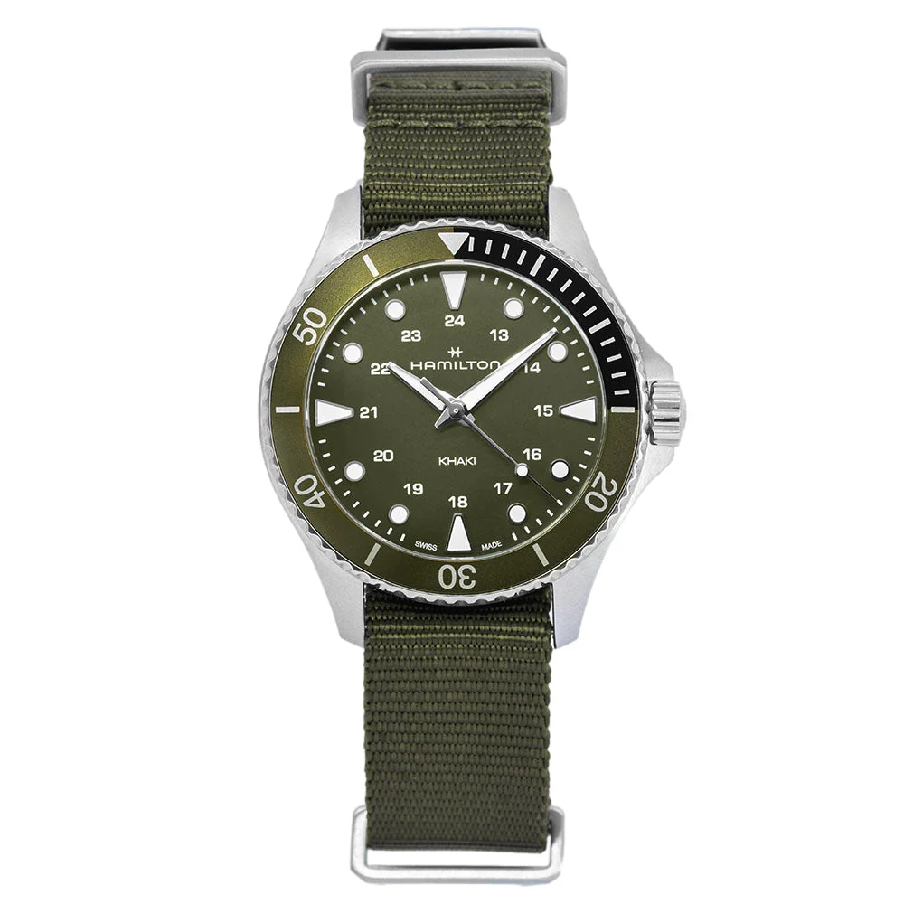 Hamilton H82241961 Khaki Navy Scuba Green Dial Quarzo - Image 3