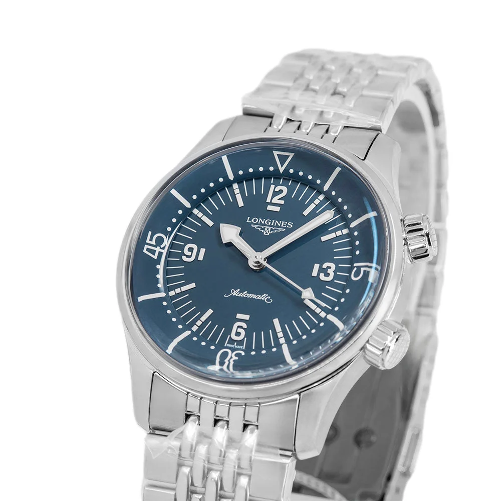 Longines Uomo L3.764.4.90.6 Legend Diver Blue Dial Auto - Image 10
