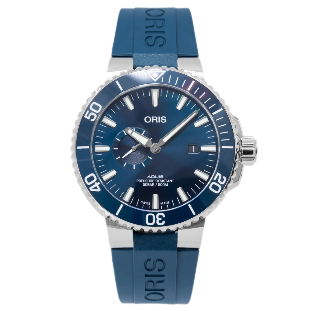 Oris 01 743 7733 4155-07 4 24 69EB Aquis Blue Dial Auto - Image 3