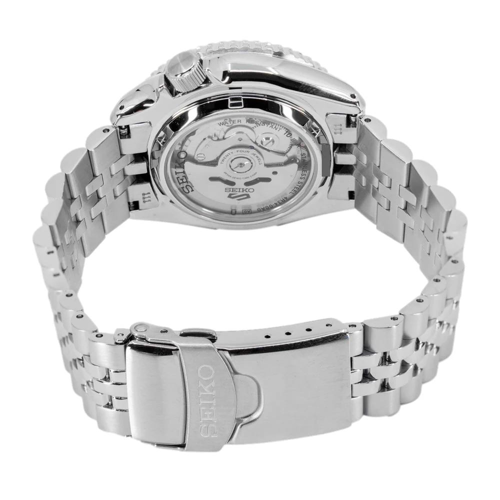 Seiko Uomo SSK033K1 5 Sports White Dial Automatico GMT - Image 5